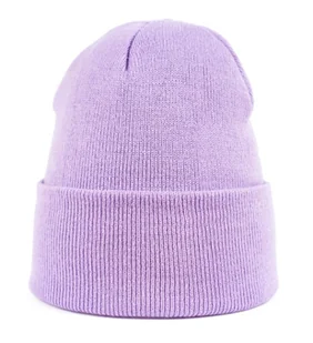 Czapka Zimowa Damska Męska Beanie Podwijana Uniwersalna Casualowa Jesienna - Czapki damskie - miniaturka - grafika 1