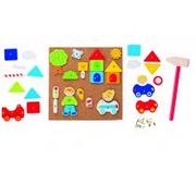 Zabawki interaktywne dla dzieci - Goki Przybijanka Miasto 58556 - miniaturka - grafika 1