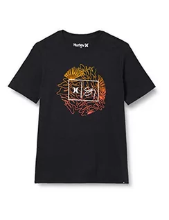 Koszulki dla chłopców - Hurley Hurley chłopięcy B Sigane Wailehua T-Shirt czarny czarny XL CU4088 - grafika 1