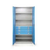 Szafy i regały magazynowe - B2B Partner Szafa warsztatowa z szufladami, 1850x900x500 mm C048 - miniaturka - grafika 1