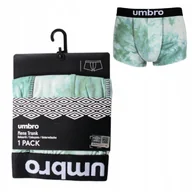 Majtki męskie - UMBRO Bokserki Męskie Przylegające 225171 ZIELONE Rozmiar XL - miniaturka - grafika 1