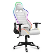 Fotele gamingowe - huzaro Fotel Force 6.0 RGB Biały - miniaturka - grafika 1