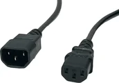 Kable - POSAC-C13-C14-18: POS AC cable C13-QT3[10A]-C14-QZ3[10A] H05VV-F3G0,75 L=1800 black - miniaturka - grafika 1