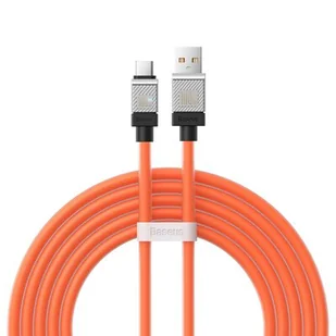 Kabel USB do USB-C Baseus CoolPlay 100W 2m (pomarańczowy) - Kable - miniaturka - grafika 1