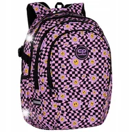 Plecaki szkolne i tornistry - CP PLECAK SZKOLNY DLA DZIEWCZYNKI MŁODZIEŻOWY SZACHOWNICA KWIATY - miniaturka - grafika 1