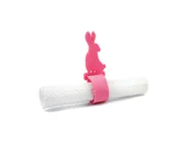 Dekoracja stołu - Serwetnik ze wzorem świątecznym - Zajączek Wielkanocny - 21 cm - 1 szt. - miniaturka - grafika 1