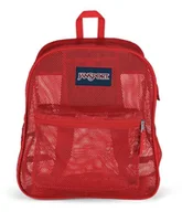 Plecaki - JanSport Pakiet siatkowy - przezroczysty plecak, czerwona taśma - miniaturka - grafika 1