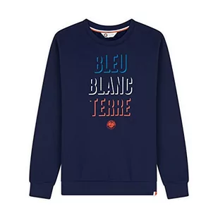 Roland Garros Męska bluza Model Niebieski Biały Ziemia Morska Rozmiar L - Bluzy męskie - miniaturka - grafika 1