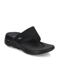 Klapki i japonki damskie - Skechers Klapki damskie, Czarny, 7 - miniaturka - grafika 1