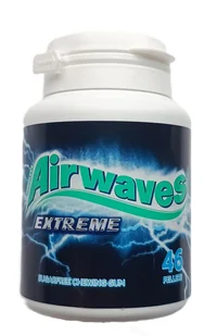 AIRWAVES EXTREME GUMA DO ŻUCIA BEZ CUKRU W BUTELCE - 46 drażetek (64g) - Gumy do żucia, lizaki, dropsy AIRWAVES EXTREME GUMA DO ŻUCIA BEZ CUKRU W BUTELCE - 46 drażetek (64g) - Gumy do żucia, lizaki, dropsy - miniaturka - grafika 1