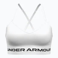 Bielizna sportowa damska - Biustonosz treningowy Under Armour Vanish Seamless Low white/black WYSYŁKA W 24H 30 DNI NA ZWROT - miniaturka - grafika 1