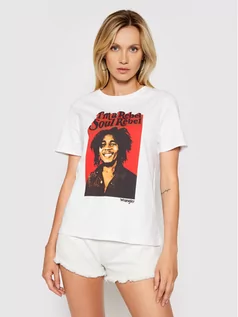 Koszulki i topy damskie - Wrangler T-Shirt Soul Rebel W711EE989 Biały Regular Fit - grafika 1