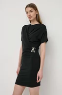 Sukienki - Patrizia Pepe sukienka kolor czarny mini dopasowana 2A2760 J206 - miniaturka - grafika 1