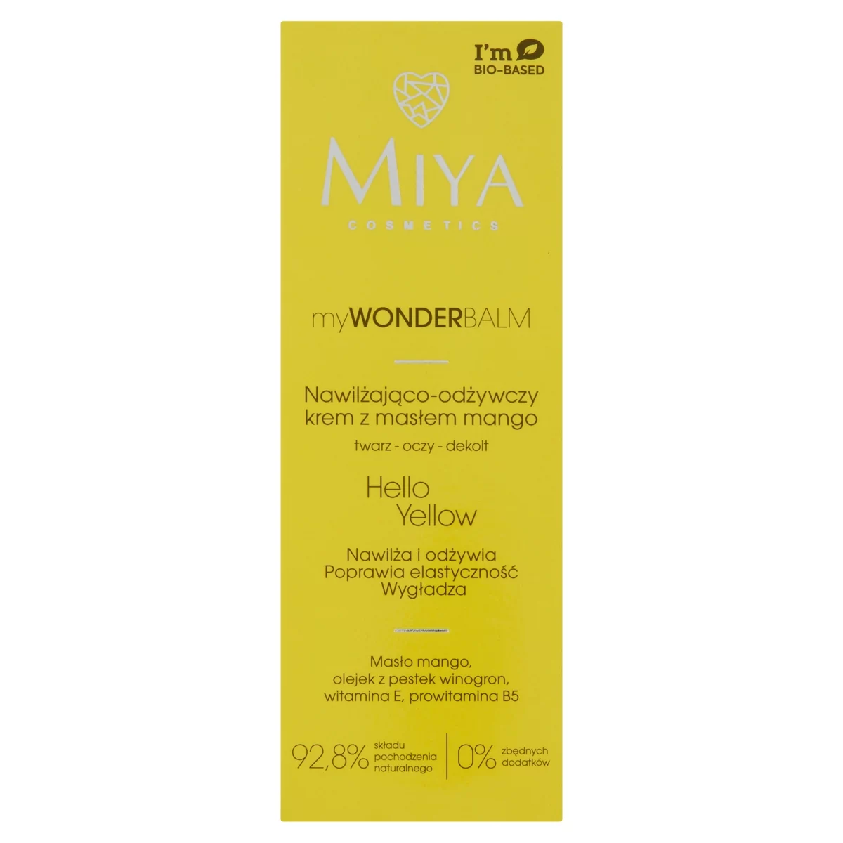 Miya Cosmetics Miya myWONDERBALM Hello Yellow krem nawilżająco-odżywczy z masłem mango 75ml