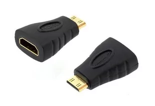 APTEL Adapter HDMI MINI HDMI gold HD27 - Adaptery i przejściówki - miniaturka - grafika 1