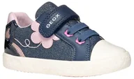 Buty dla dziewczynek - Geox B Gisli Girl B Sneakersy dziewczęce, Avio, 26 EU - miniaturka - grafika 1