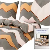 Pościel - Pościel 160 x 200 3cz Satyna Bawełniana nr A1810 - miniaturka - grafika 1