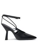 Sandały damskie - Patrizia Pepe Sandały 8Z0034/L048-K103 Czarny - miniaturka - grafika 1