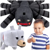 Maskotki i pluszaki - MINECRAFT - ZESTAW PLUSZOWYCH MASKOTEK 2w1 PAJĄK PIES DENIS - miniaturka - grafika 1