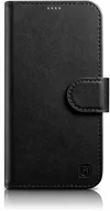 Etui i futerały do telefonów - iCarer Wallet Case 2in1 etui iPhone 14 skórzany pokrowiec z klapką Anti-RFID czarny (WMI14220725-BK) - miniaturka - grafika 1