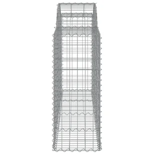 vidaXL Kosze gabionowe, 6 szt, 200x50x100/120 cm, galwanizowane żelazo - Ogrodzenia - miniaturka - grafika 6