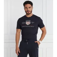 Koszulki męskie - Gant T-shirt | Regular Fit - miniaturka - grafika 1