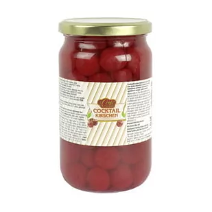 Il Conte Czereśnie Koktajlowe Czerwone Drylowane Bez Ogonków W Syropie 750G - Zdrowa żywność - miniaturka - grafika 1