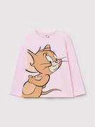 Bluzy dla chłopców - OVS Bluzka 1439209 Różowy Regular Fit - miniaturka - grafika 1