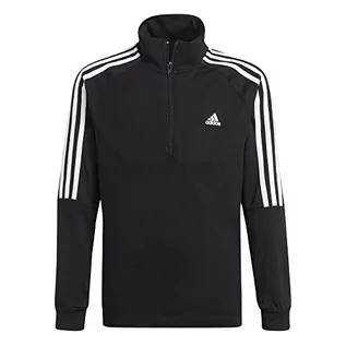 Bluzy dla chłopców - Adidas Bluza chłopięca, czarny/biały, 7 Lat GS8905 - grafika 1