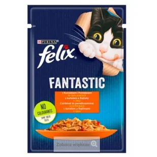 FELIX Fantastic kurczak z pomidorami w galaretce 85g - Mokra karma dla kotów - miniaturka - grafika 1