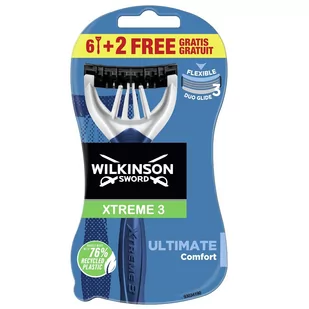Wilkinson XTREME3 ULTIMATE PLUS 6+2 7008741LPL - Maszynki do golenia i wkłady - miniaturka - grafika 1