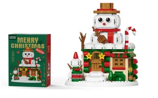 ŚWIĄTECZNY DOMEK Z BAŁWANEM Z KLOCKÓW – 900 ELEMENTÓW, ZESTAW MERRY CHRISTMAS DLA DZIECI 6+ - Klocki ŚWIĄTECZNY DOMEK Z BAŁWANEM Z KLOCKÓW – 900 ELEMENTÓW, ZESTAW MERRY CHRISTMAS DLA DZIECI 6+ - Klocki - miniaturka - grafika 1