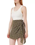 Spódnice - Tommy Hilfiger spódnica Mini owijanie z nadrukiem piór spódnice Fit & Flare kobiety, Drukuj pióro/umieścić zielony, 38 - miniaturka - grafika 1