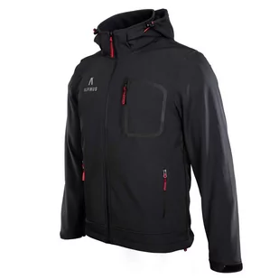 Kurtka męska softshell Alpinus Stenshuvud czarny - Kurtki i kamizelki sportowe męskie - miniaturka - grafika 1