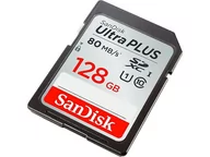 Dyski HDD - SanDisk Ultra PLUS 128GB SDXC C10 U1 - miniaturka - grafika 1