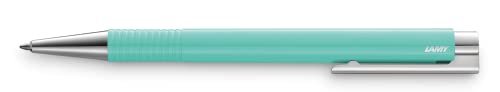 Lamy logo M+ długopis 204 – długopis z odpornego na pęknięcia tworzywa sztucznego w kolorze turkusowym Lagoon ze zintegrowanym zatrzaskiem – z wkładem o dużej pojemności – linia linii B
