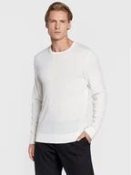 Swetry męskie - Calvin Klein Sweter Superior K10K109474 Biały Regular Fit - miniaturka - grafika 1
