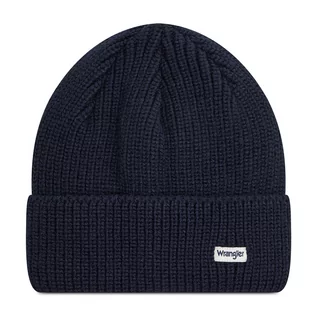 Czapki damskie - Wrangler Czapka Sign Off Beanie W0V4UHXAE Dark Navy - grafika 1