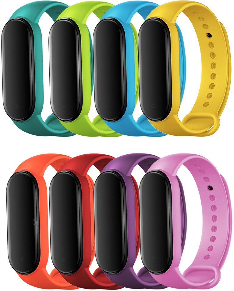 ChronSmarta Zestaw: 8x opaska ChronSmarta do smartband'a Xiaomi Mi Band 5 / 6 / 7