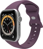 Akcesoria do smartwatchy - Pasek do Apple Watch 38/40/41 mm silikonowy fioletowy - miniaturka - grafika 1