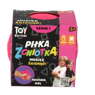 Piłka Zgniotka Toy Busters XXL, Różowa - Piłki dla dzieci - miniaturka - grafika 1