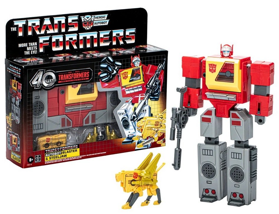 Transformers: Blaster & Steeljaw - Retro G1 Autobot 18 cm