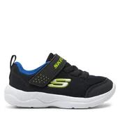Buty dla chłopców - Sneakersy Skechers Mini Wanderer 407300N/BBLM Czarny - miniaturka - grafika 1