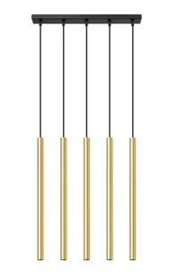 Nowoczesna lampa wisząca tuby złoty połysk - A381 P3-F67 - Lampy sufitowe Nowoczesna lampa wisząca tuby złoty połysk - A381 P3-F67 - Lampy sufitowe - miniaturka - grafika 1