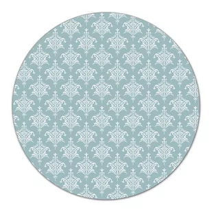 Deski szklane ozdobna Damask zielony i szary fi40, Coloray - Deski do krojenia - miniaturka - grafika 1