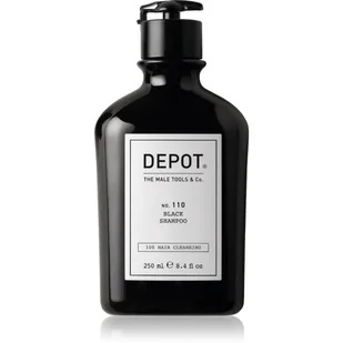 Depot 110 Black shampoo - Szampon podkreślający naturalny blask włosów z dodatkowym czarnym pigmentem 250ml - Szampony do włosów - miniaturka - grafika 1