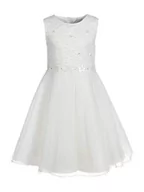 Sukienki - Happy Girls Damska sukienka w kwiaty, sukienka dziecięca, wełna, 98, wełniany biały - miniaturka - grafika 1