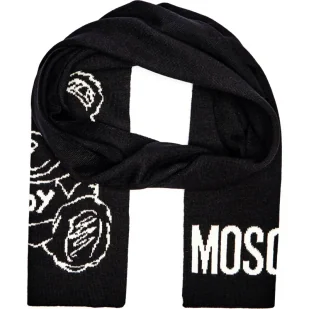 Moschino Szal z dodatkiem wełny - Apaszki i szaliki damskie - miniaturka - grafika 1