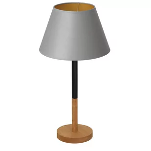 Luminex Table lamps 3756 lampa stołowa lampka 1x60W E27 czarny/szary/naturalny/złoty - Lampy stojące - miniaturka - grafika 1