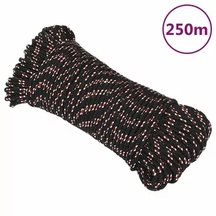 Linka żeglarska, czarna, 5 mm, 250 m, polipropylen - Żeglarstwo - miniaturka - grafika 1